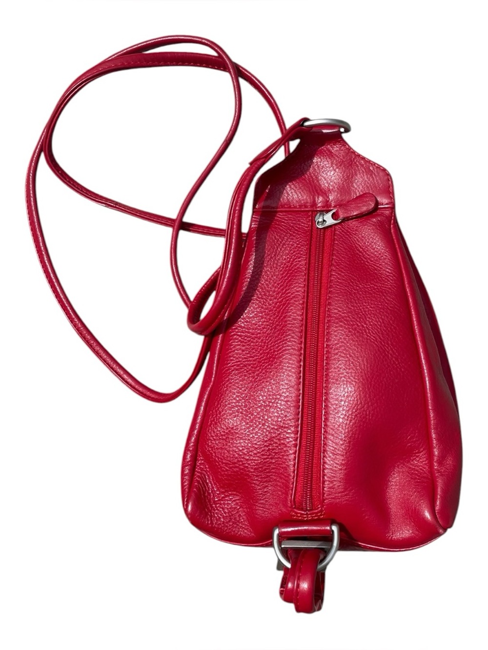 Vintage 90’s Red Leather Mini Backpack - Picture 5 of 6